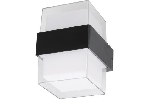 Светильник накладной Uniel ULU-P25B-2x5W-4000K IP65 BLACK Квадрат 4000K картинка 
